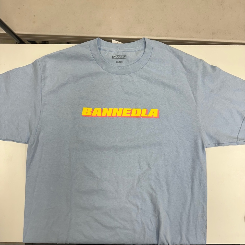 ~New! BannedLA California Dreamin Santa Monica CA Light Blue Men's T-Shirt